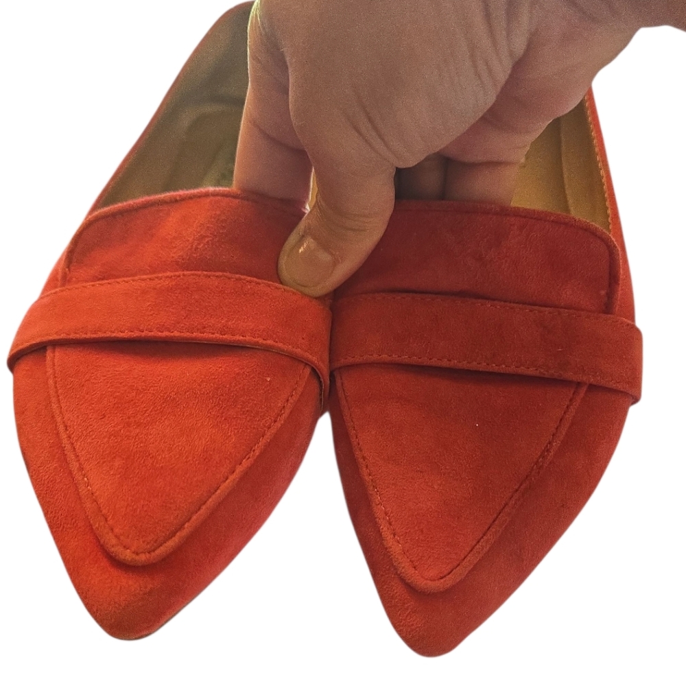 Steve Madden Jainna Loafer Flat Orange/Coral Size 5.5 - Picture 4 of 5